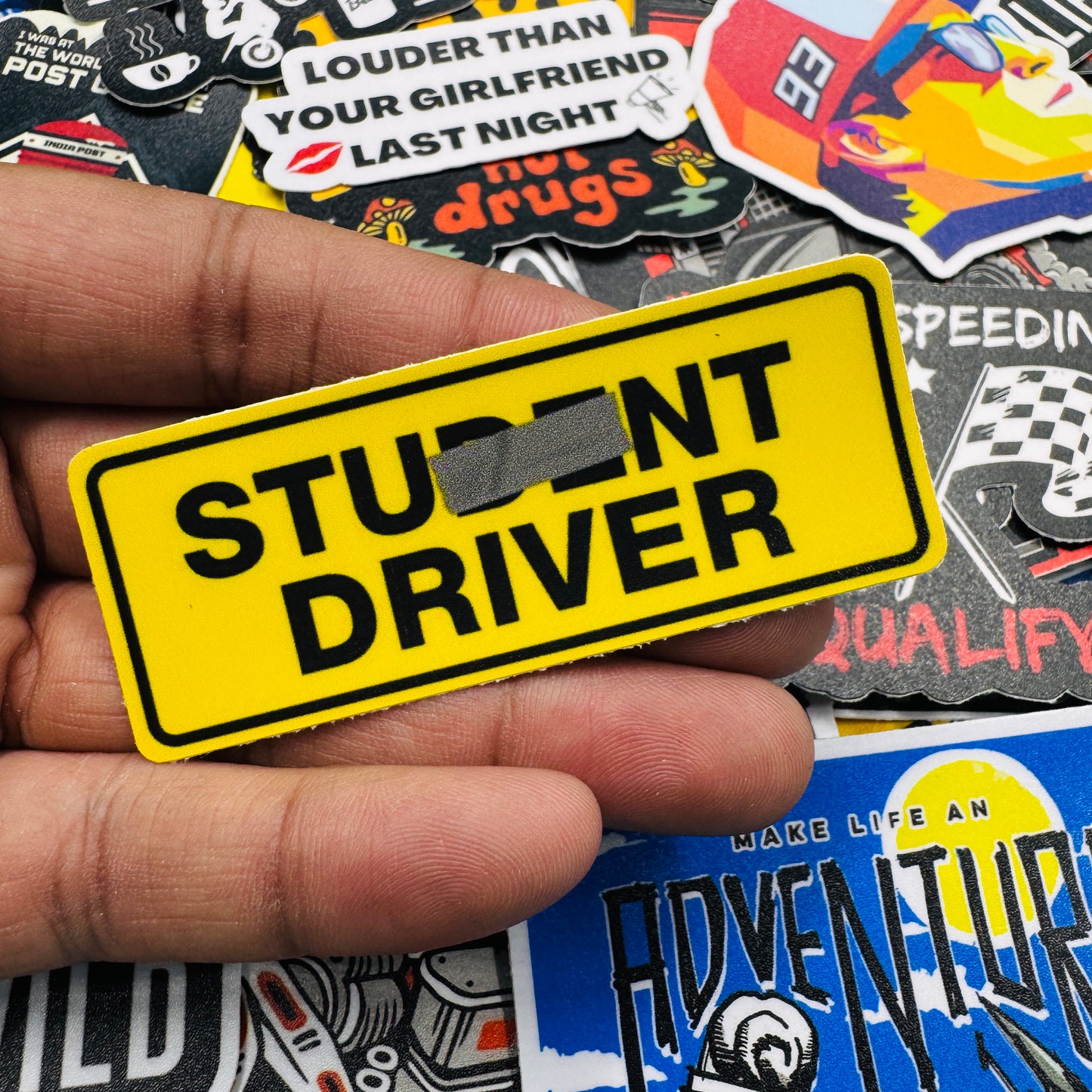 Stunt driver sticker