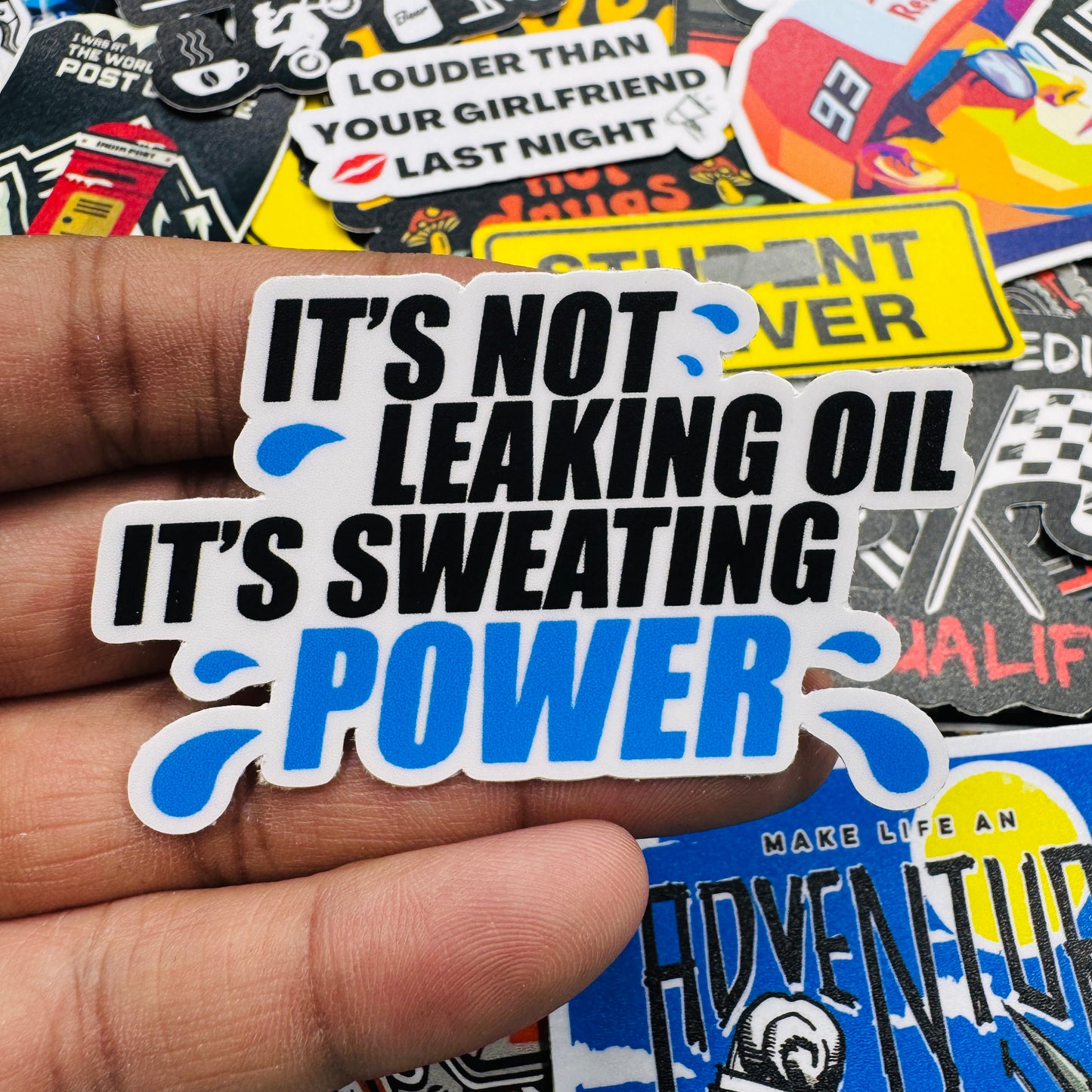 It's sweating Power sticker