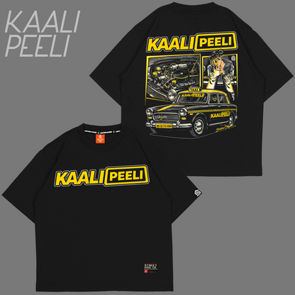 Kaali Peeli Black Oversized T-shirt