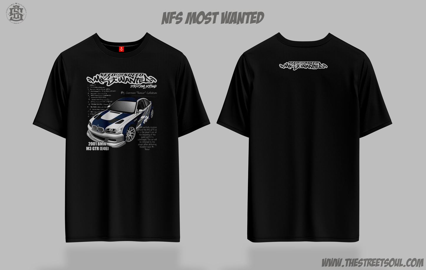 NFS Most wanted Graphic tee