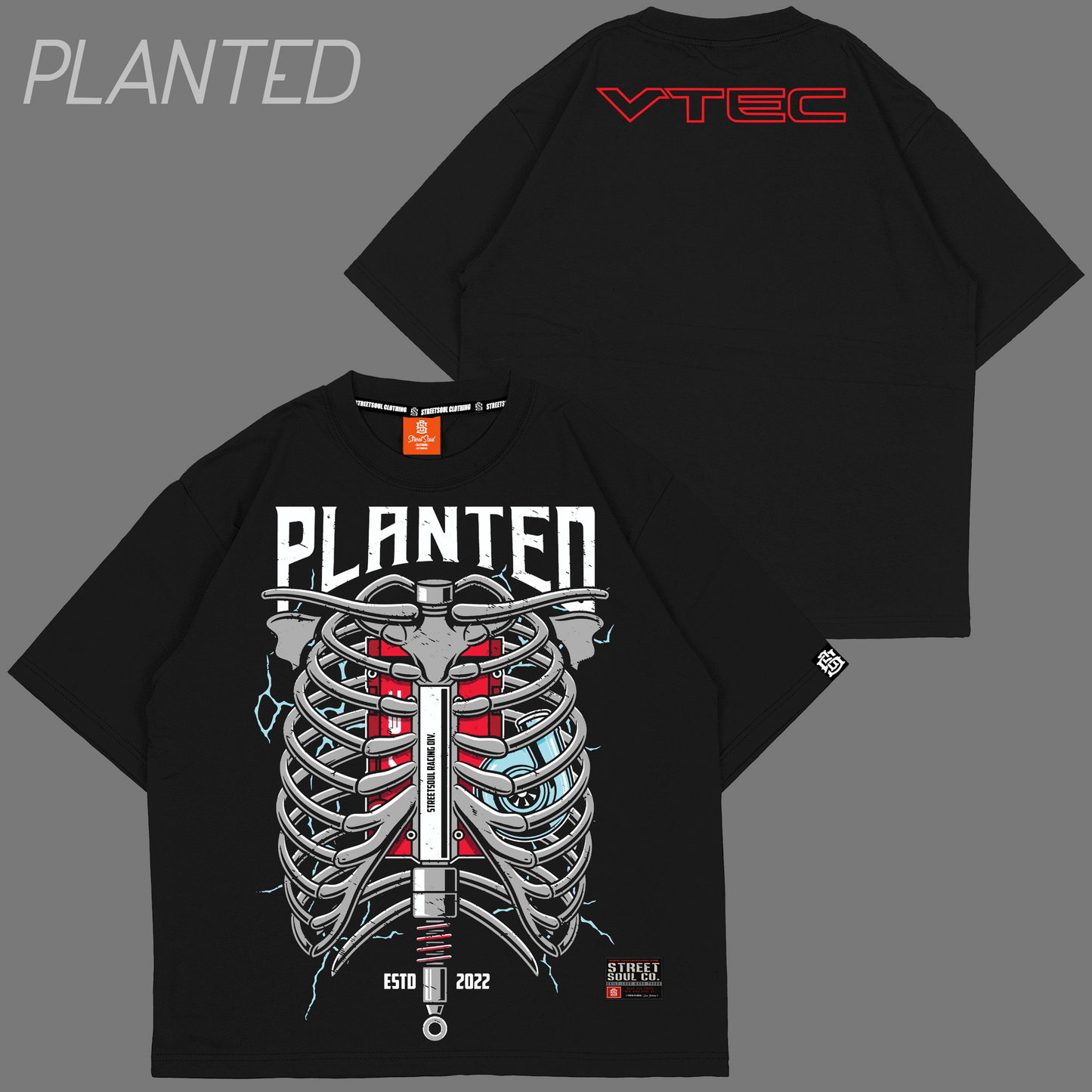 Planted Black Oversized T-shirt