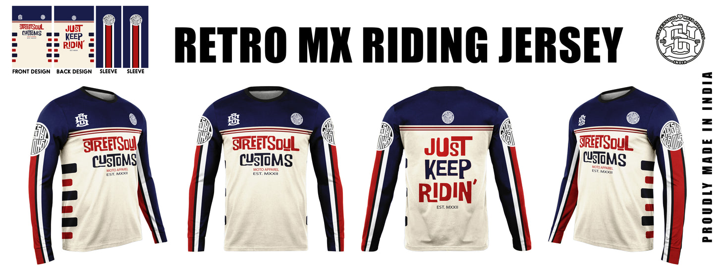 Retro MX riding jersey