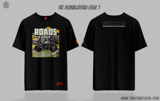 Royal Enfield Himalayan printed Cotton T-shirt