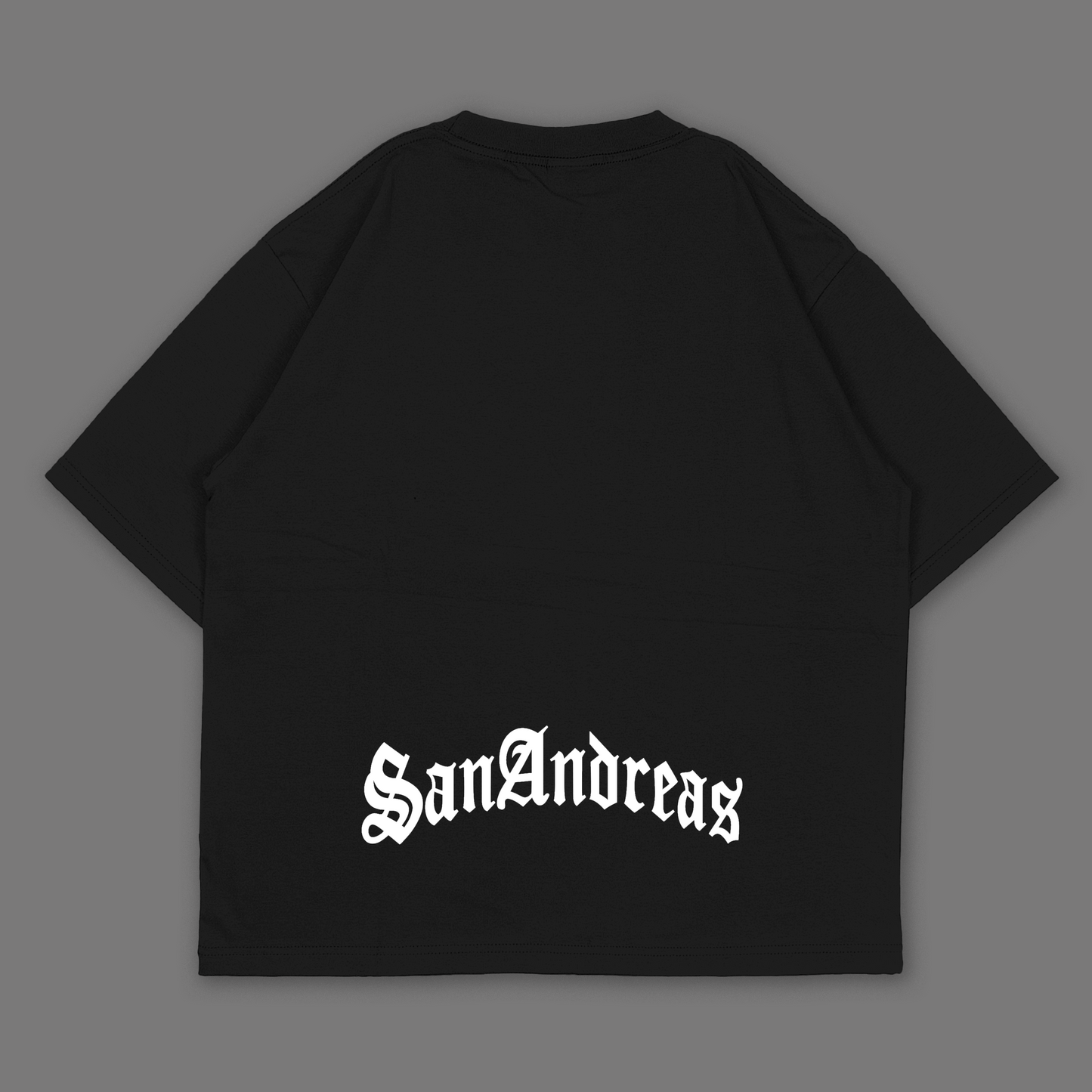 Childhood Gangs*ta Black Oversized T-shirt