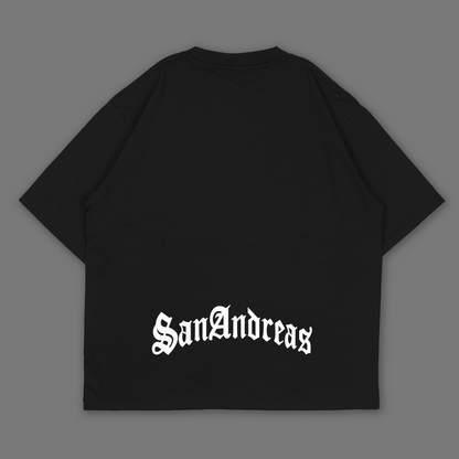 Childhood Gangs*ta Black Oversized T-shirt