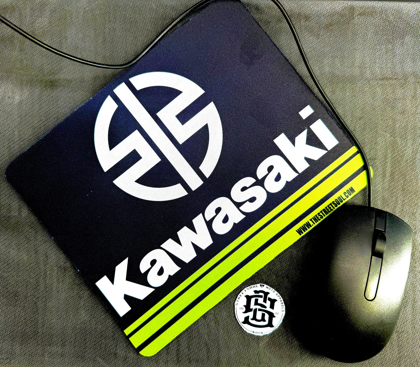 Kawasaki Logo Mouse Pad 22cmX18cm