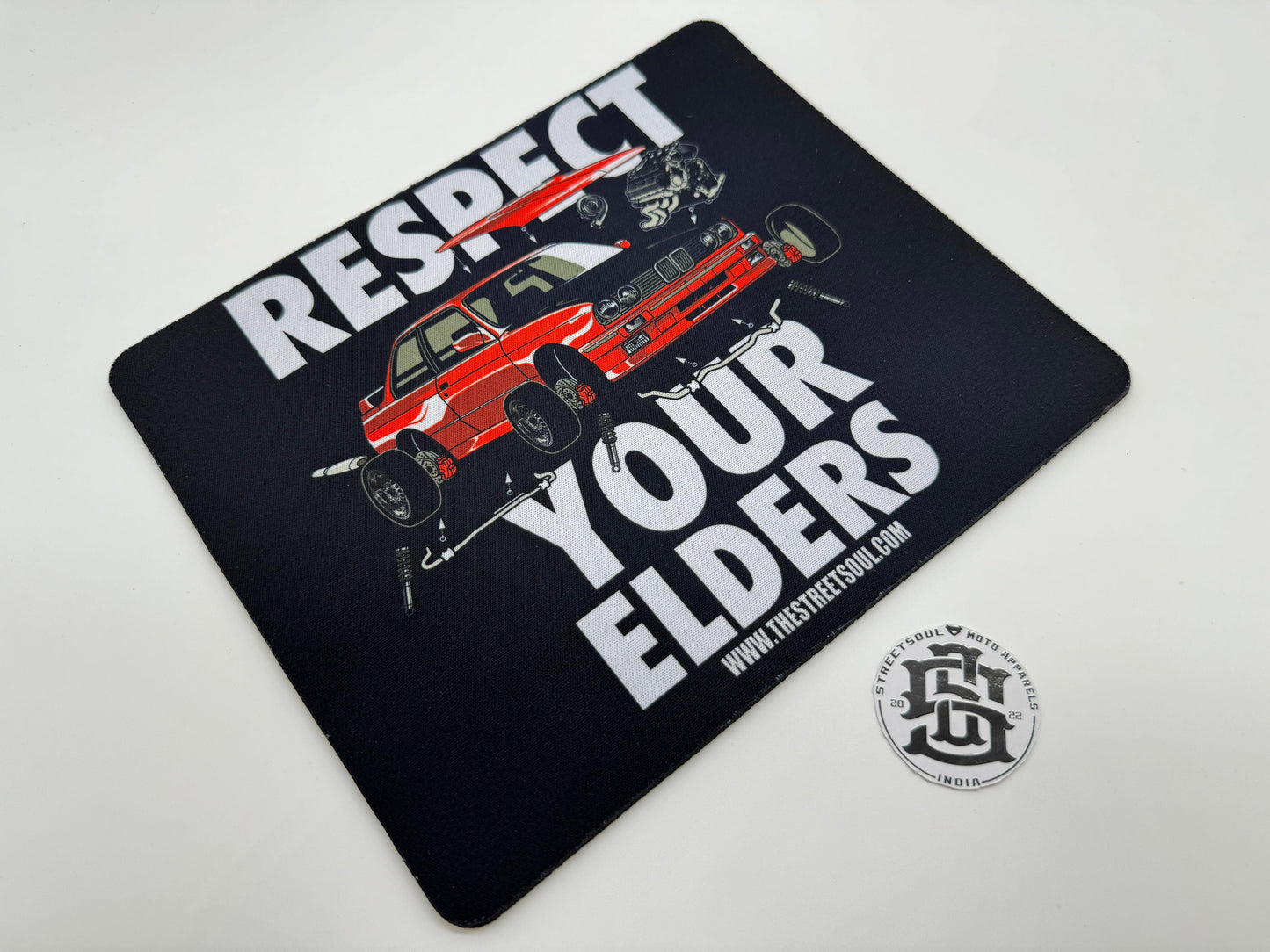 Respect your Elders Mouse pad 22cm X 18cm