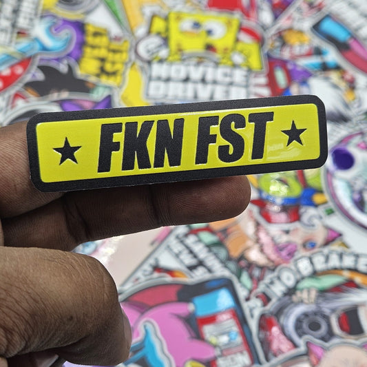FKN FST sticker (Embossed)