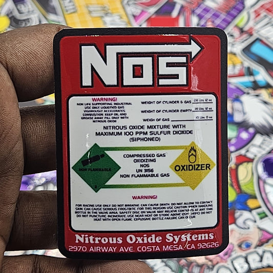 NOS Sticker (Embossed)