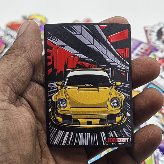 JDM Styled wide body porsche sticker (Embossed)