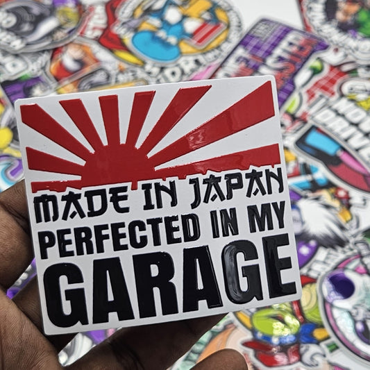 Made in Japan Sticker (Embossed)