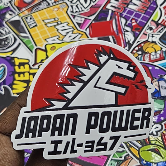 Japan power sticker (embossed)