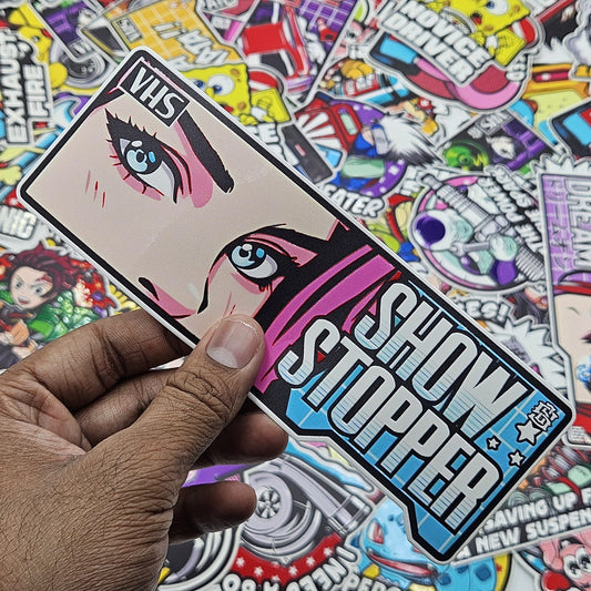 Show stopper car slap sticker