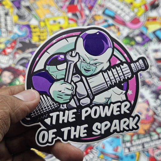 Frieza power of the spark car slap sticker