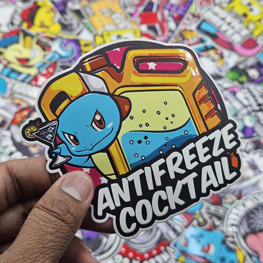 Squirlte's Anti freeze cocktail car slap sticker