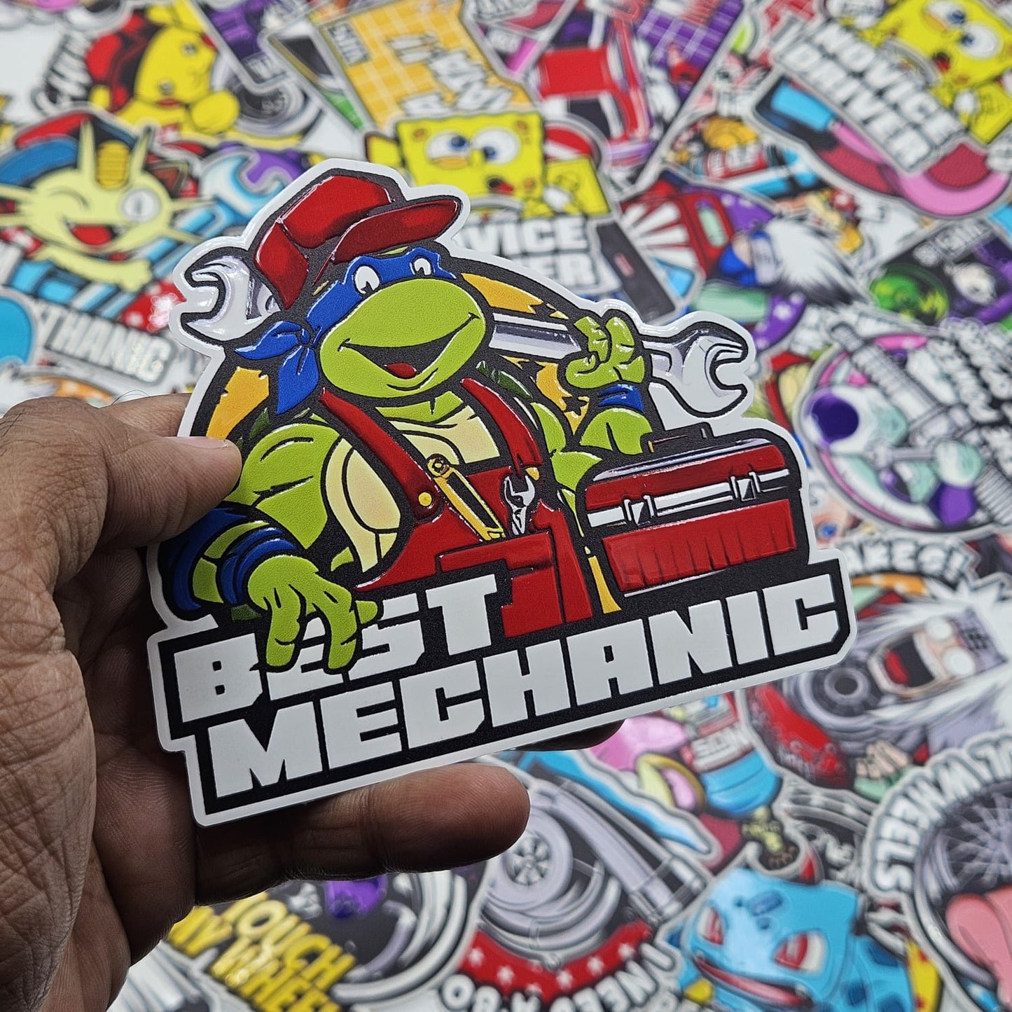 Best mechanic car slap sticker