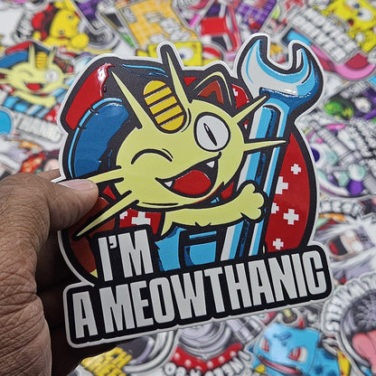 I am meothanic car slap sticker