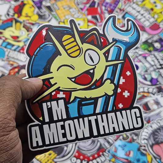 I am meothanic car slap sticker
