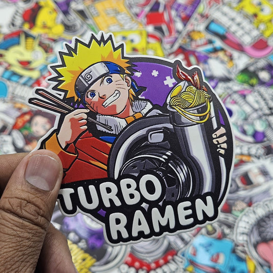 Naruto's Turbo Ramen car slap sticker
