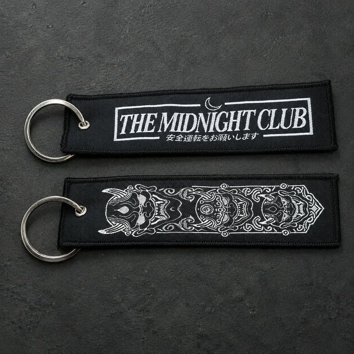 The midnight club JDM woven keychain