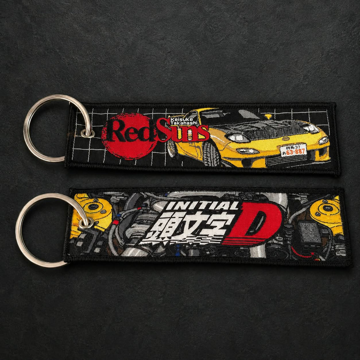 Redsuns Initial D JDM woven keychain
