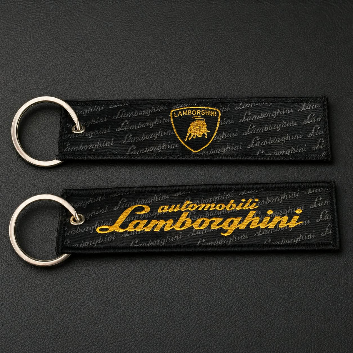 Lambo woven keychain