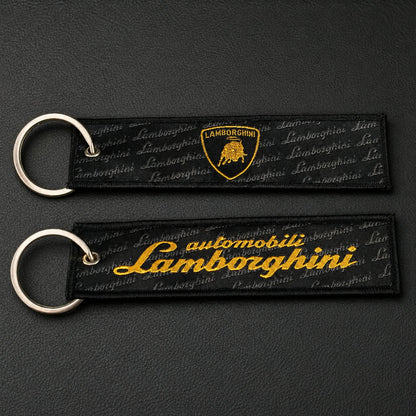 Lambo woven keychain