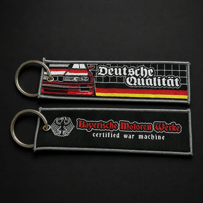 Deutsche Qualität woven keychain