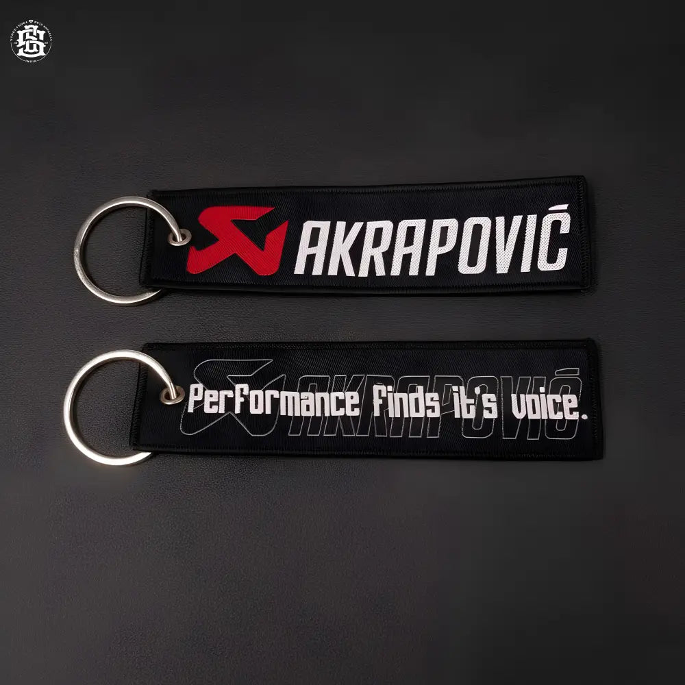 Akrapovic woven keychain - keychain