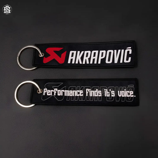 Akrapovic woven keychain - keychain