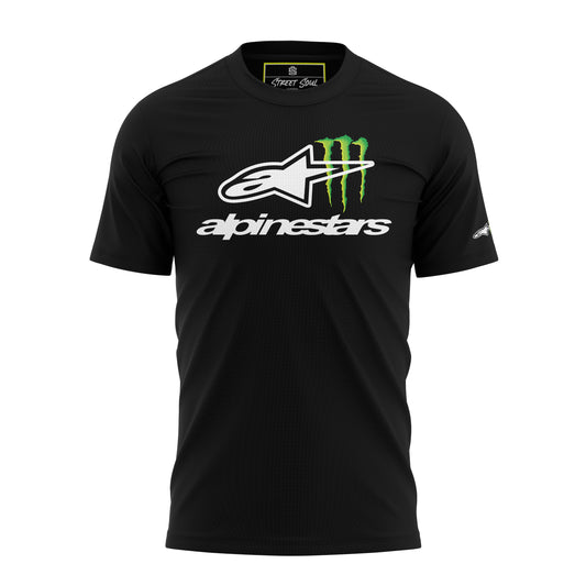 Monster Energy Alpinestars Printed cotton tshirt