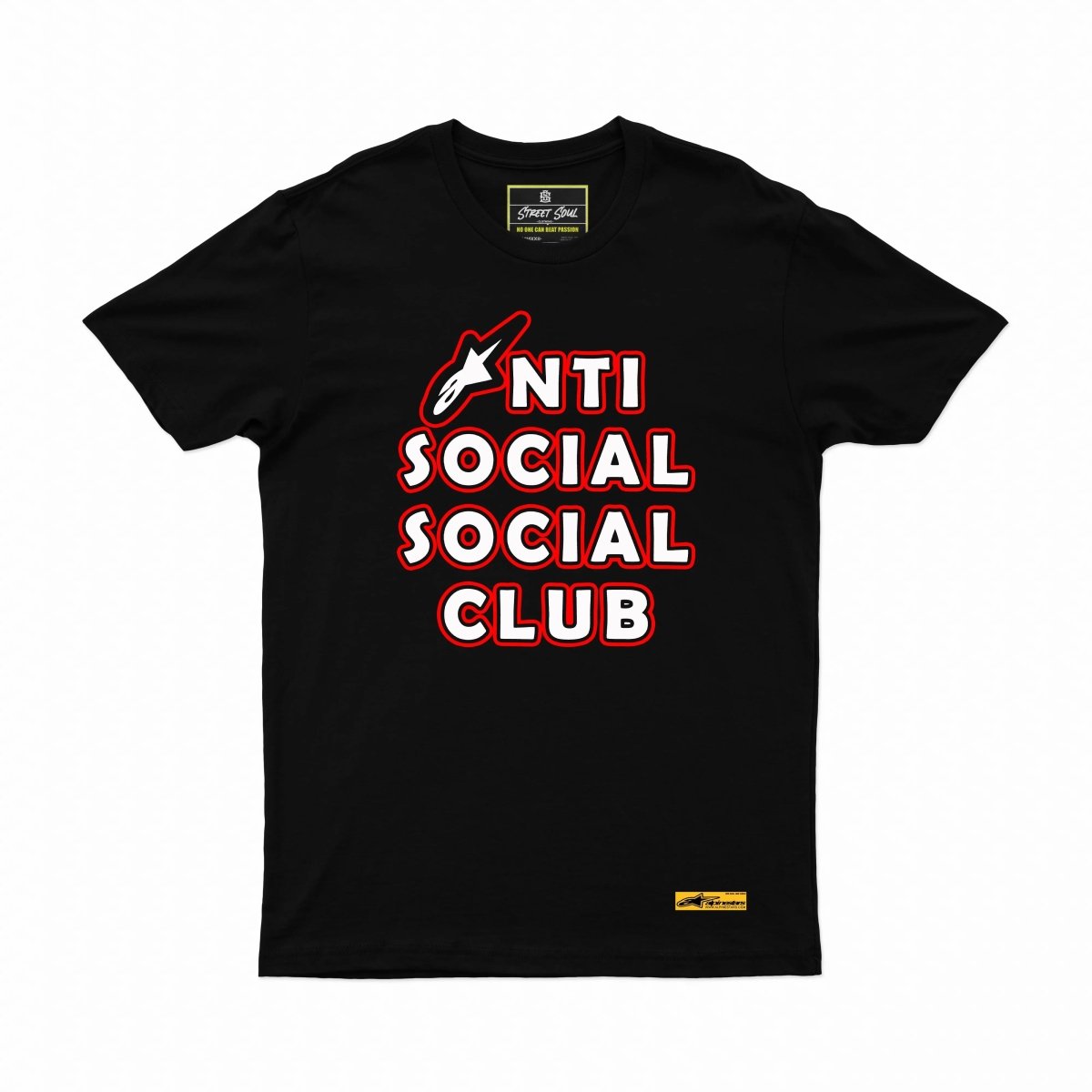 Alpinestars printed Cotton T-shirt antisocial social club - Street Soul Clothing