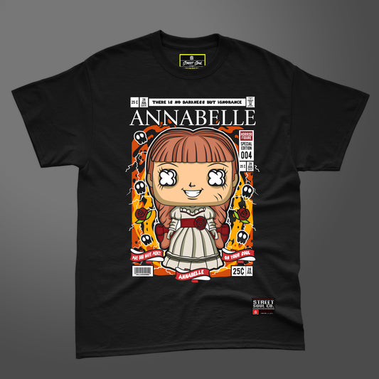 Anabelle Horror comic Black T-shirt