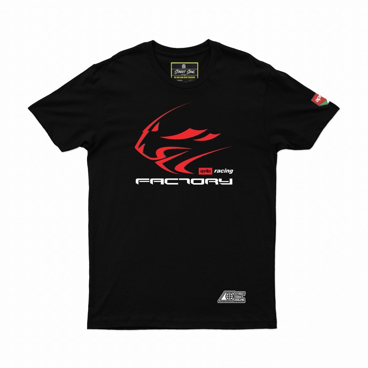 Aprilia factory racing Printed cotton tshirt - Street Soul Clothing