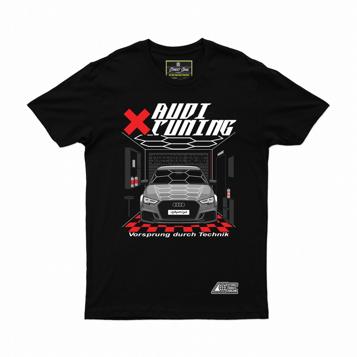 Audi tuning printed cotton T-shirt | JDM TSHIRT - Street Soul Clothing