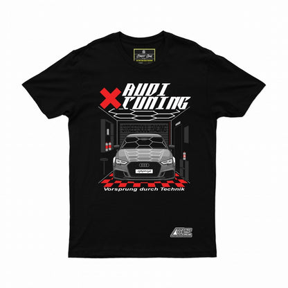 Audi tuning printed cotton T-shirt | JDM TSHIRT - Street Soul Clothing