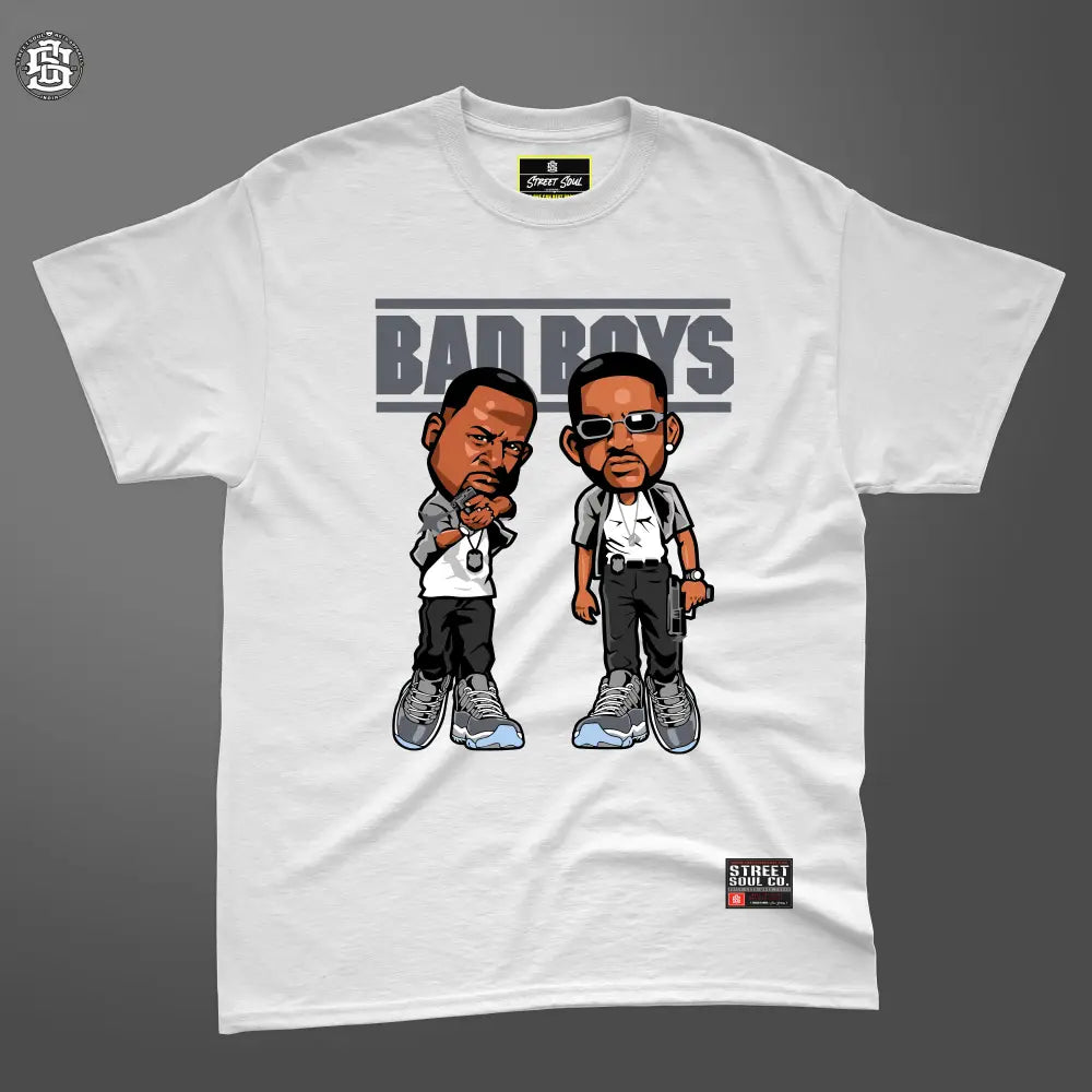 Bad boys white T-shirt - T- Shirt