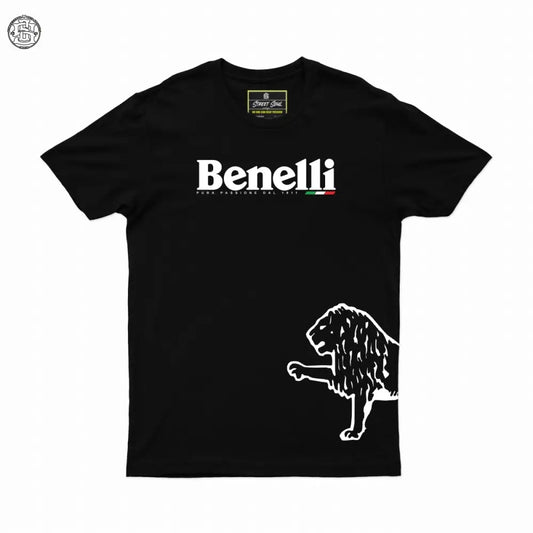 Benelli Printed Cotton T-shirt | biker T-shirt - Street Soul Clothing
