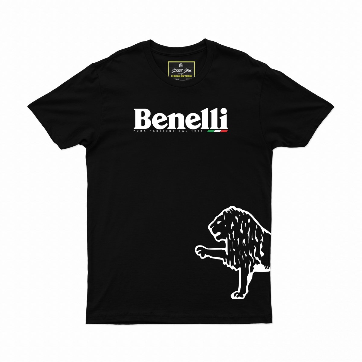 Benelli Printed Cotton T-shirt | biker T-shirt - Street Soul Clothing