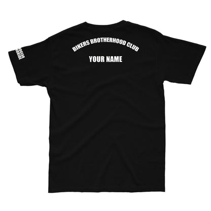 Bikers Brotherhood club Front logo T-shirt (read description for custom name) - Street Soul Clothing