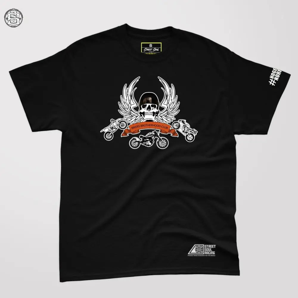 Bikers Brotherhood club Front logo T-shirt (read description for custom name) - Street Soul Clothing