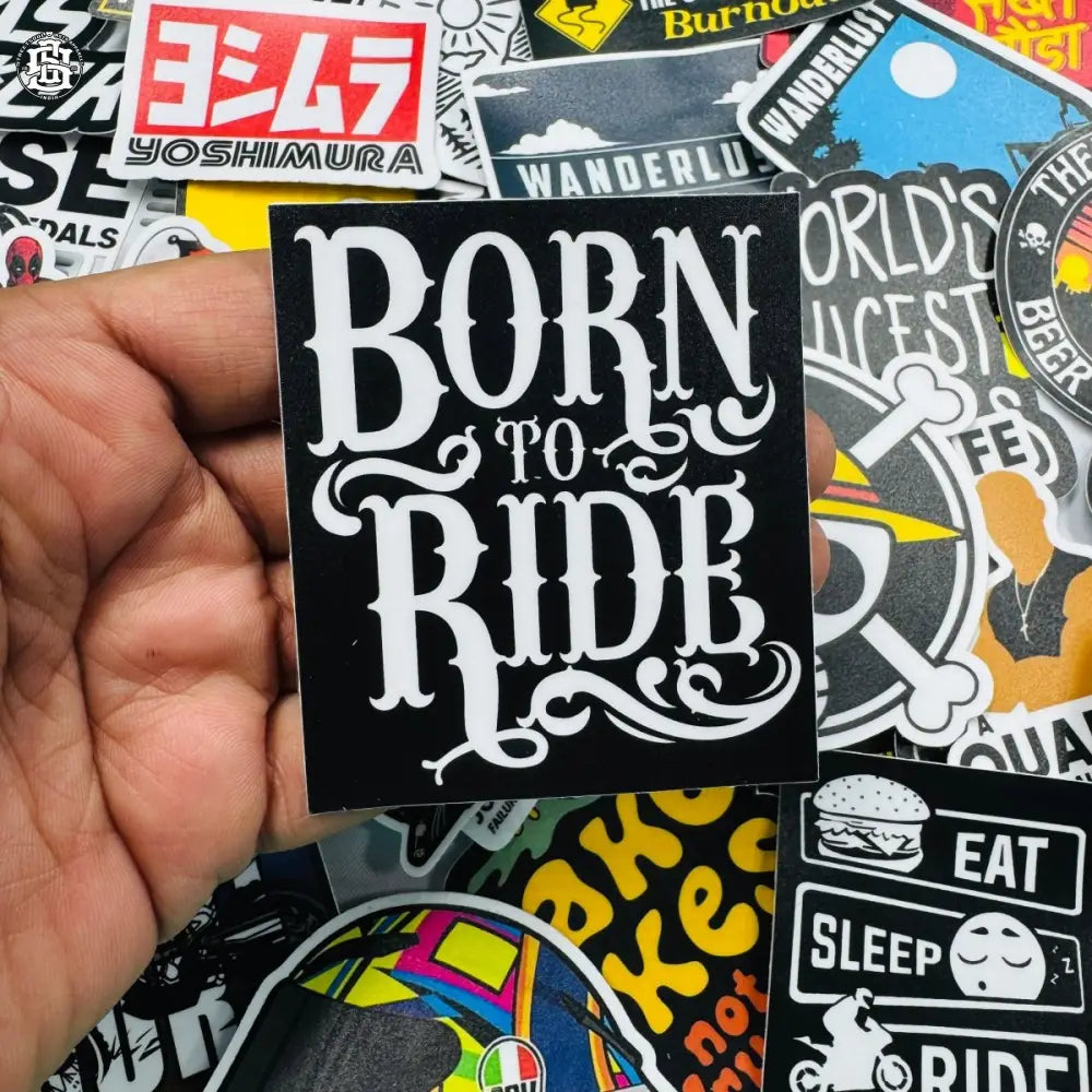 Born to ride sticker - Street Soul Clothing