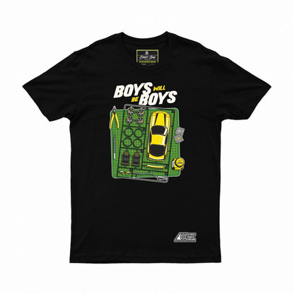 Boys will be boys Graphic Printed cotton T-shirt | Hot wheels - Street Soul Clothing