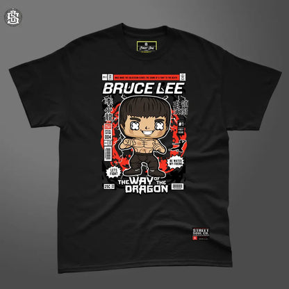 Bruce Lee comic printed Black T-shirt - T- Shirt