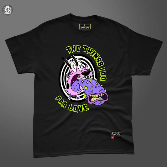 Courage black printed T-shirt - T- Shirt