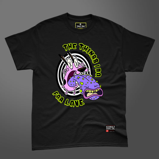 Courage black printed T-shirt