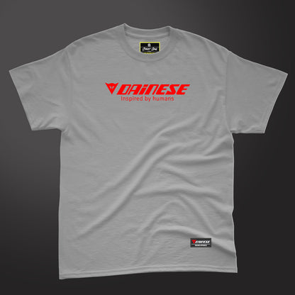 Inspired by human Melange Grey racing T-shirt