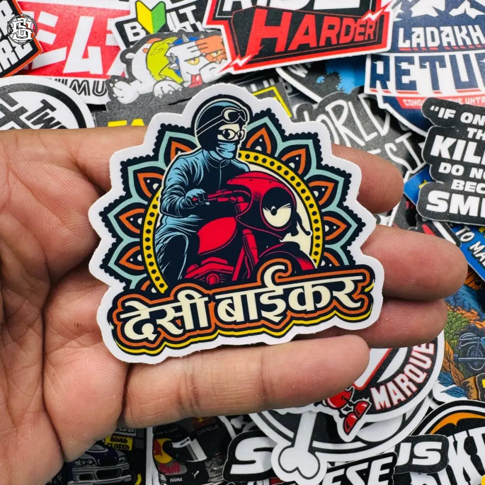 Desi Biker sticker - Street Soul Clothing