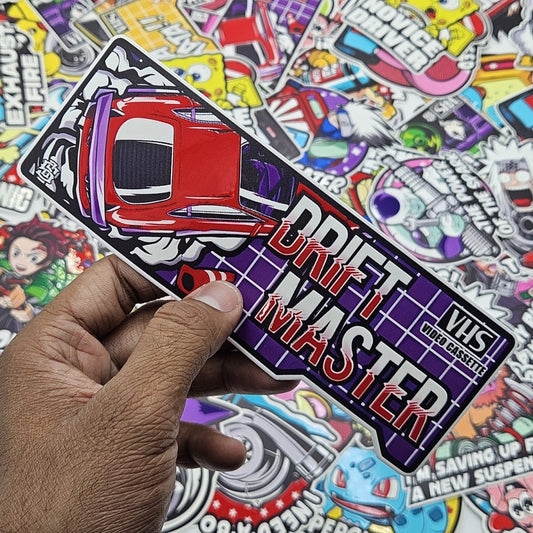 Drift master VHS Car slap sticker - Street Soul Clothing