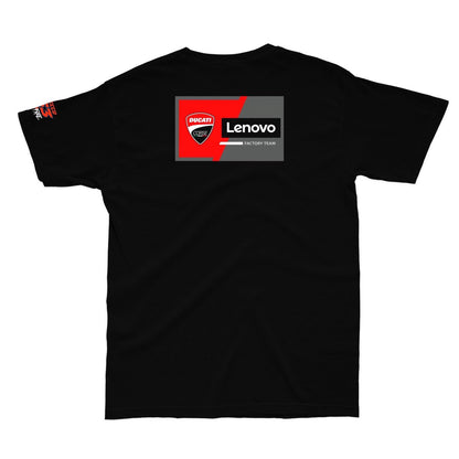 Ducati racing 63 Francesco Bagnaia Printed cotton tshirt - Street Soul Clothing